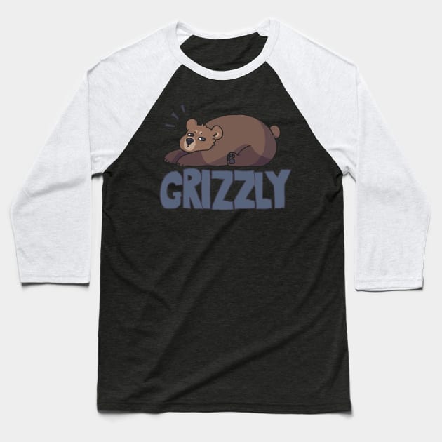 Grizzly Bear Baseball T-Shirt by goccart